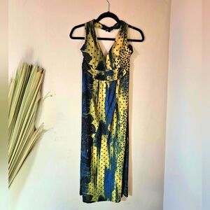 Cristinalove Halter Maxi Dress Boho Paisley Print